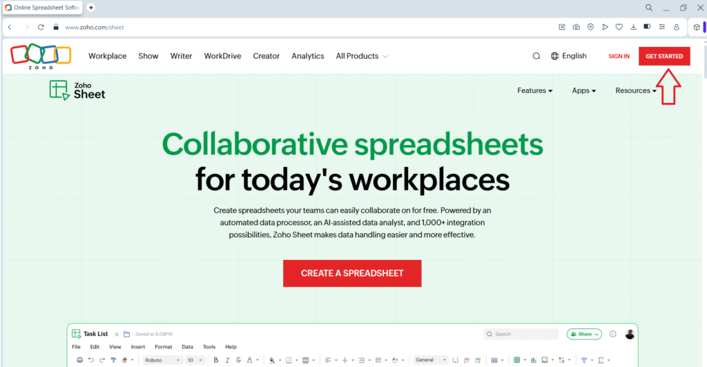 जोहो शीट क्या है